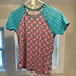 athleta swim rash guard, size L/14